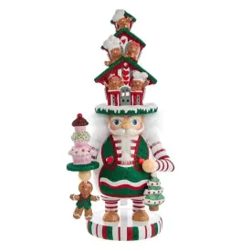 15" Hollywood Nutcrackers™ LED Gingerbread House Hat Nutcracker