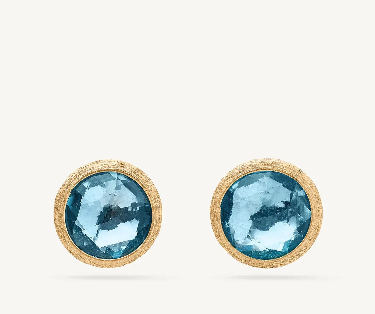 18K GOLD AND BLUE TOPAZ EARRINGS FROM THE JAIPUR COLLECTION