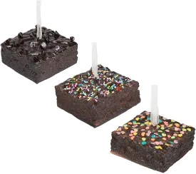 2.75" Brownies With Sprinkles Realistic PVC Ornaments