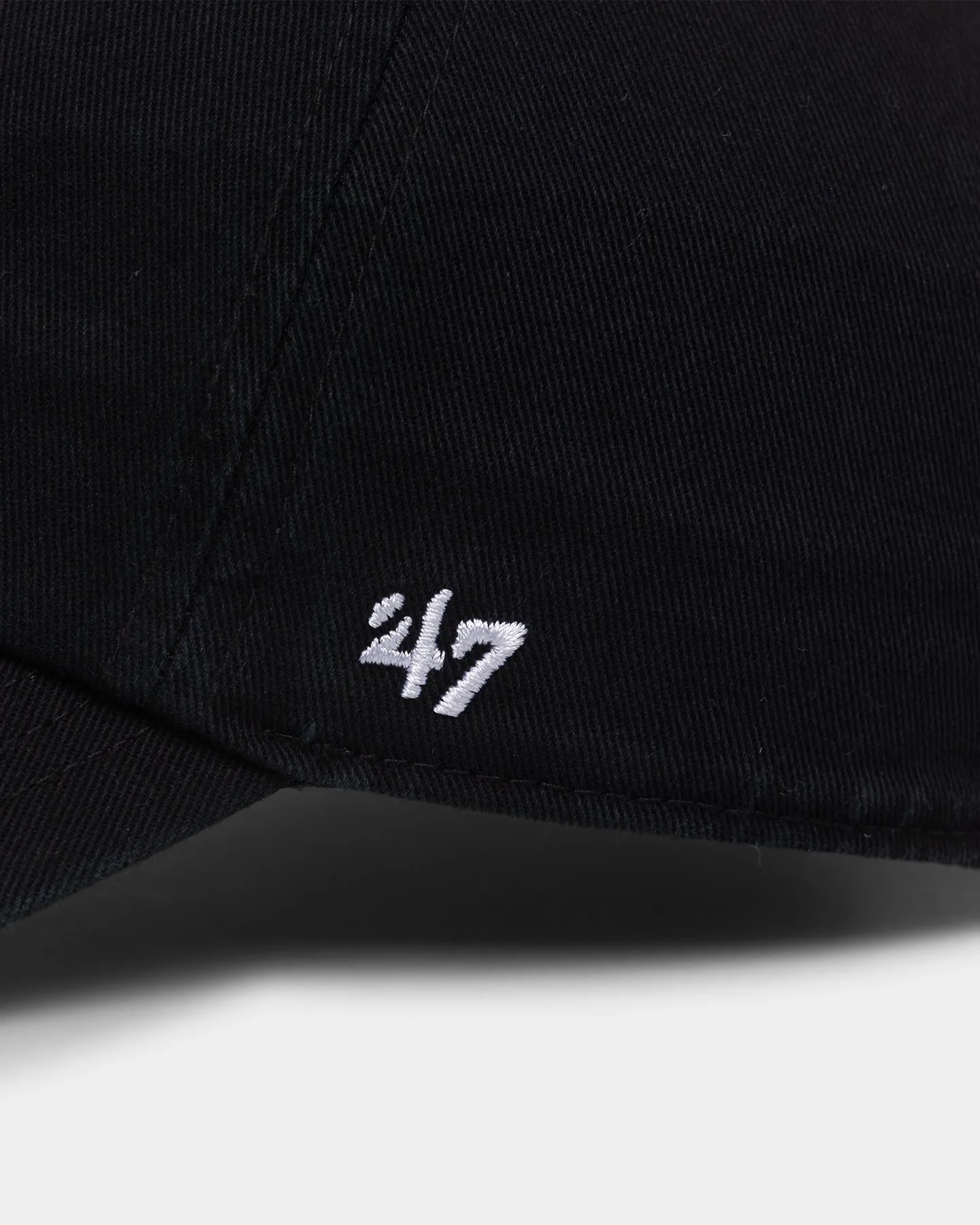 47 Brand Flat 47 Clean Up Strapback Black