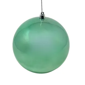 8" Candy Apple Finish Ball Ornament (Mint)  | LC