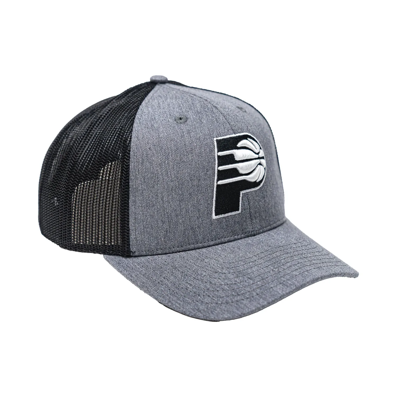 Adult Indiana Pacers Carbon Trucker Hat in Black by 47