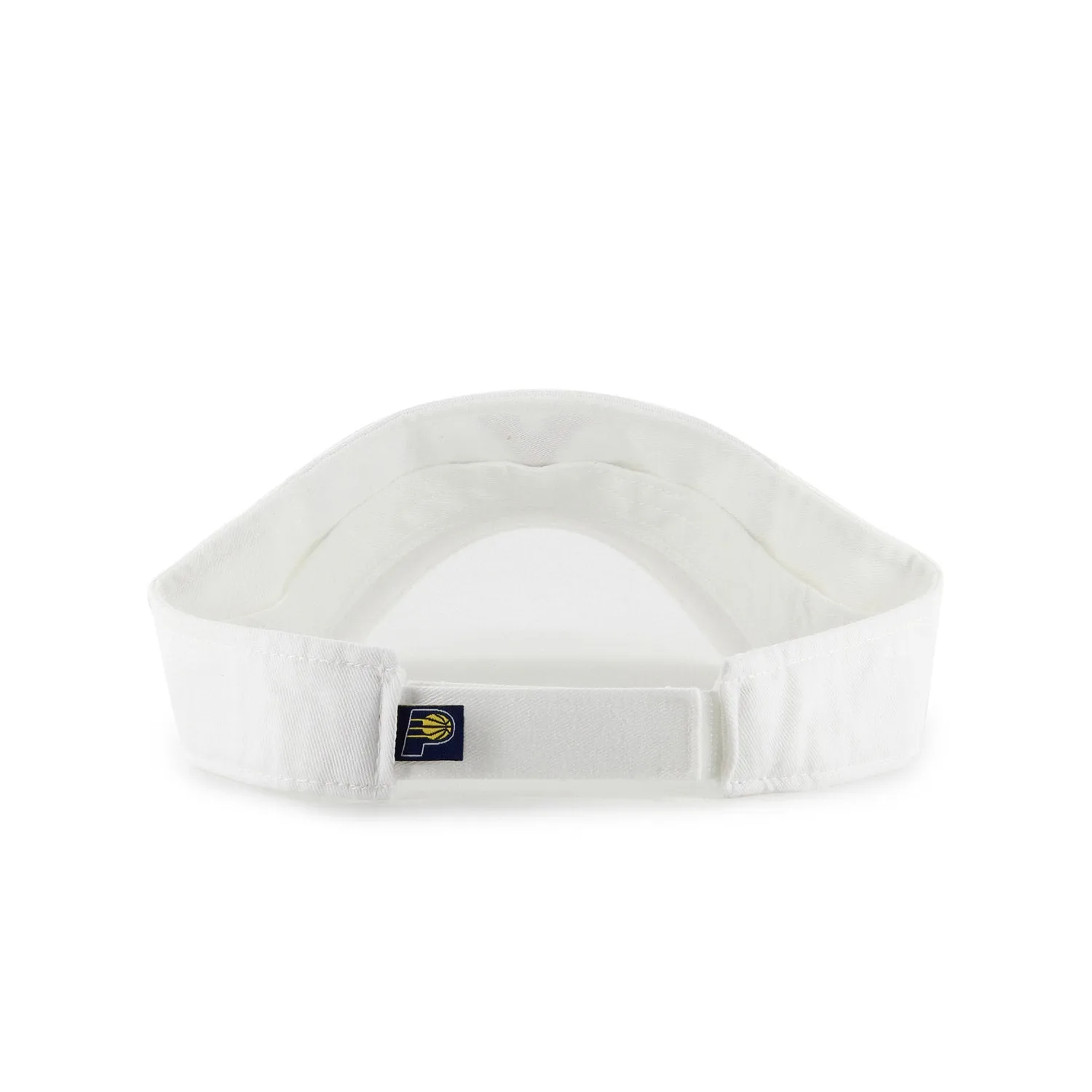 Adult Indiana Pacers Primary Logo Clean Up Visor in White by 47