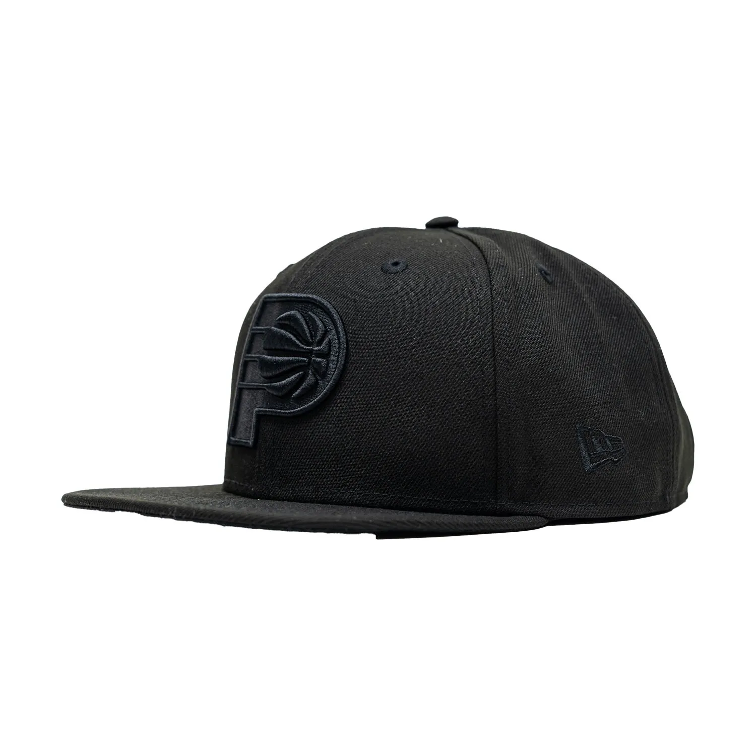 Adult Indiana Pacers Primary Logo Tonal 9Fifty Hat in Black by New Era