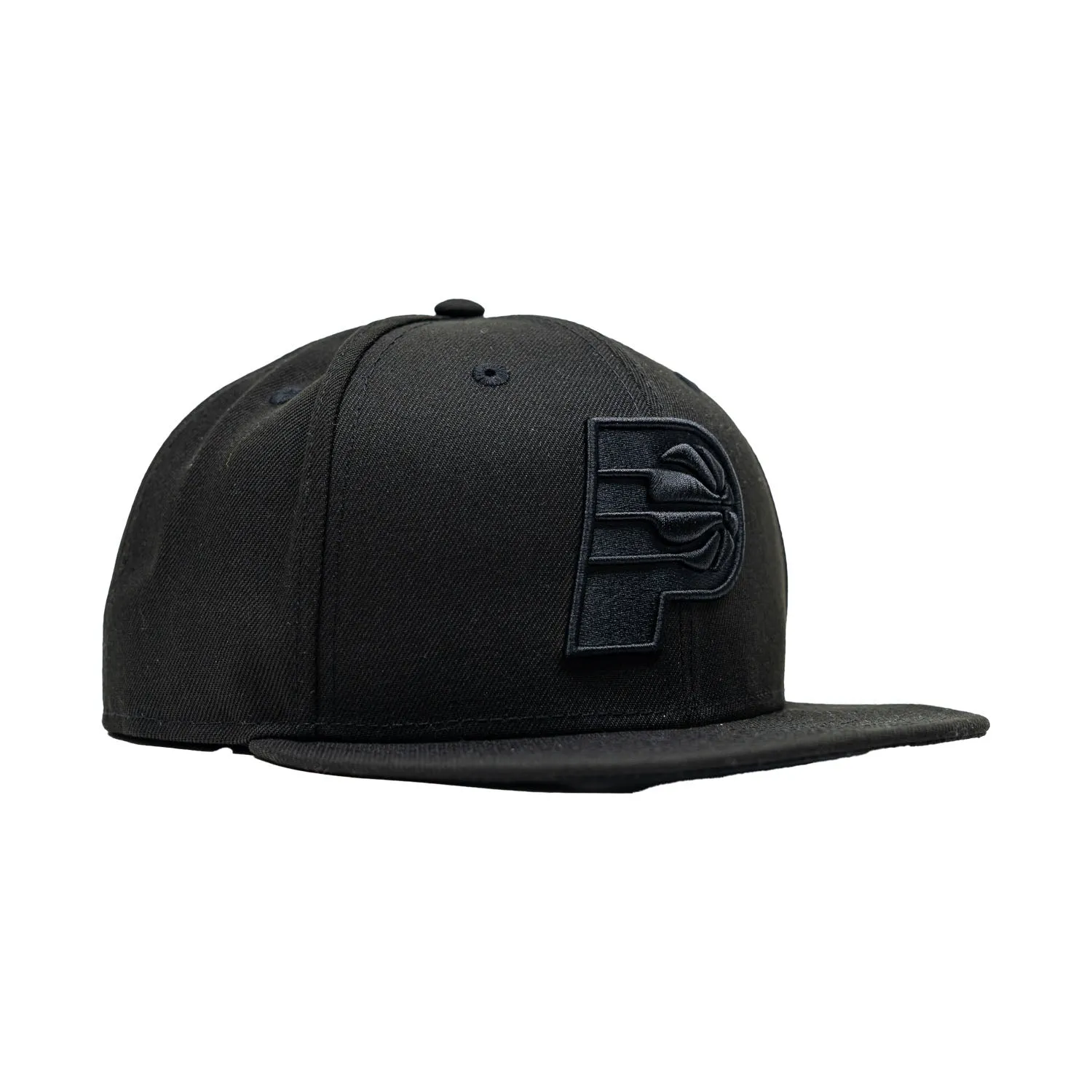 Adult Indiana Pacers Primary Logo Tonal 9Fifty Hat in Black by New Era