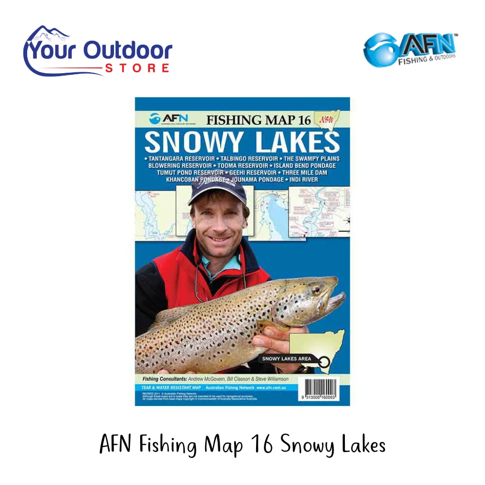 AFN Fishing Map 16 Snowy Lakes