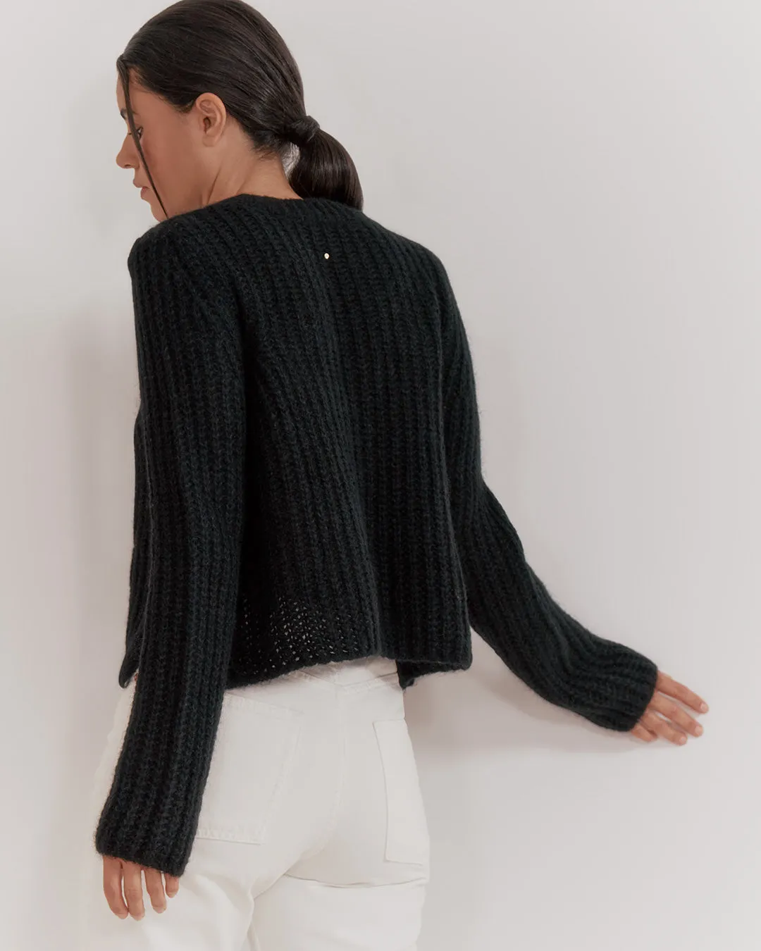 Alpaca Wool Crewneck Sweater