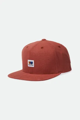 Alton MP Snapback - Dark Brick Hemp