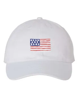 American Flag Embroidered Cap