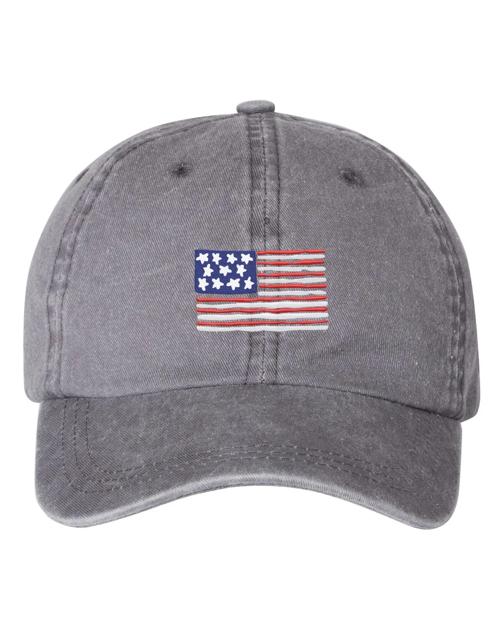 American Flag Embroidered Cap