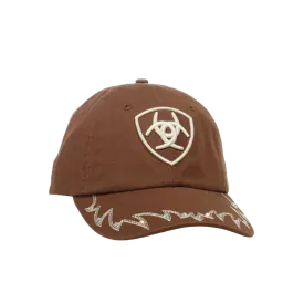 Ariat Ladies Embroidered Crystalized Brown Baseball Cap A300063302