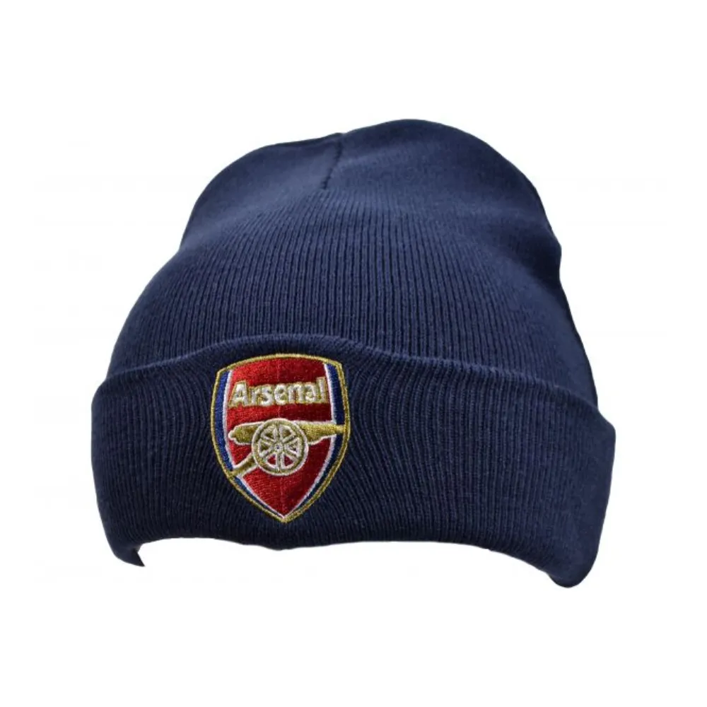 Arsenal Official Crest Beanie Turn Up Hat