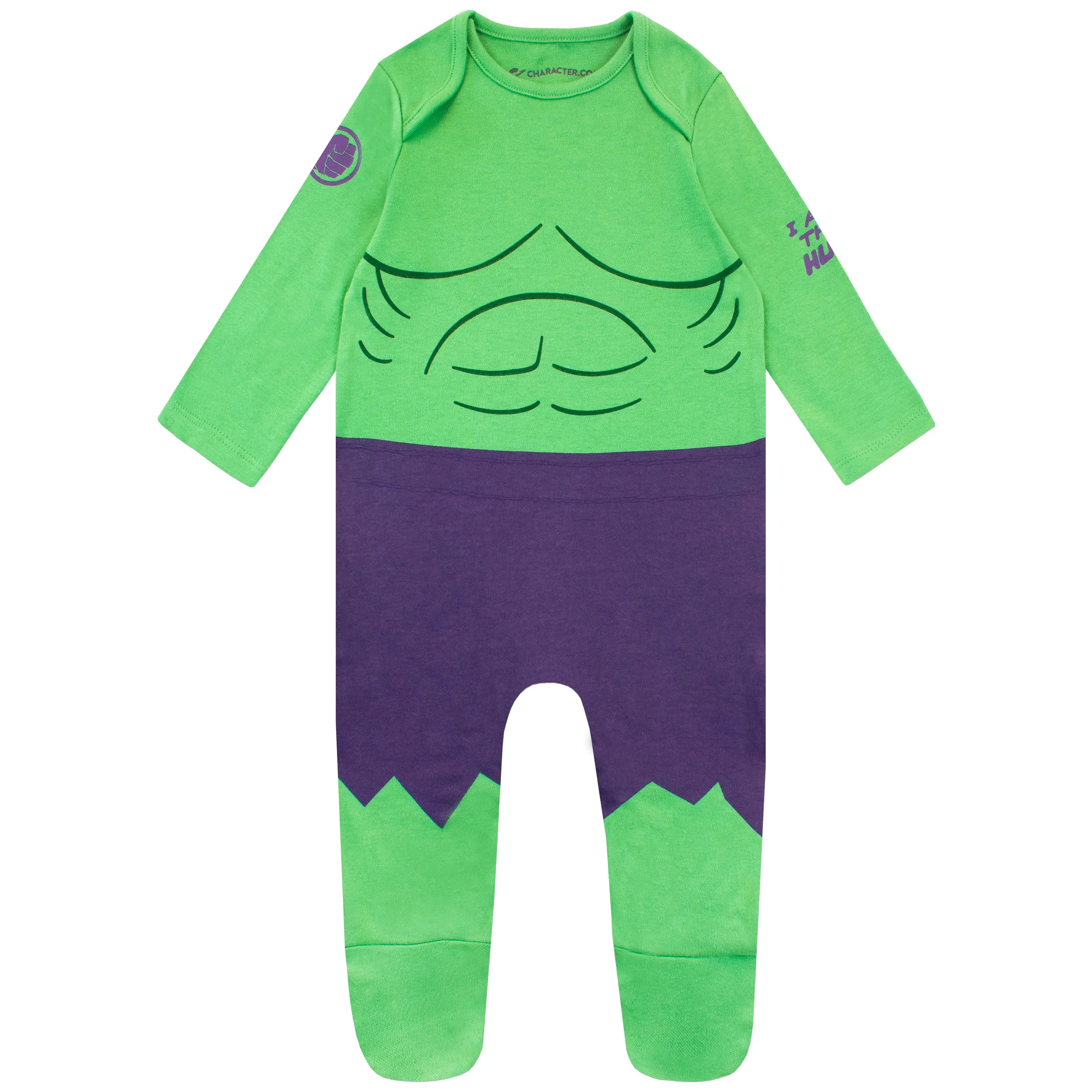 Baby The Incredible Hulk Sleepsuit and Hat Set