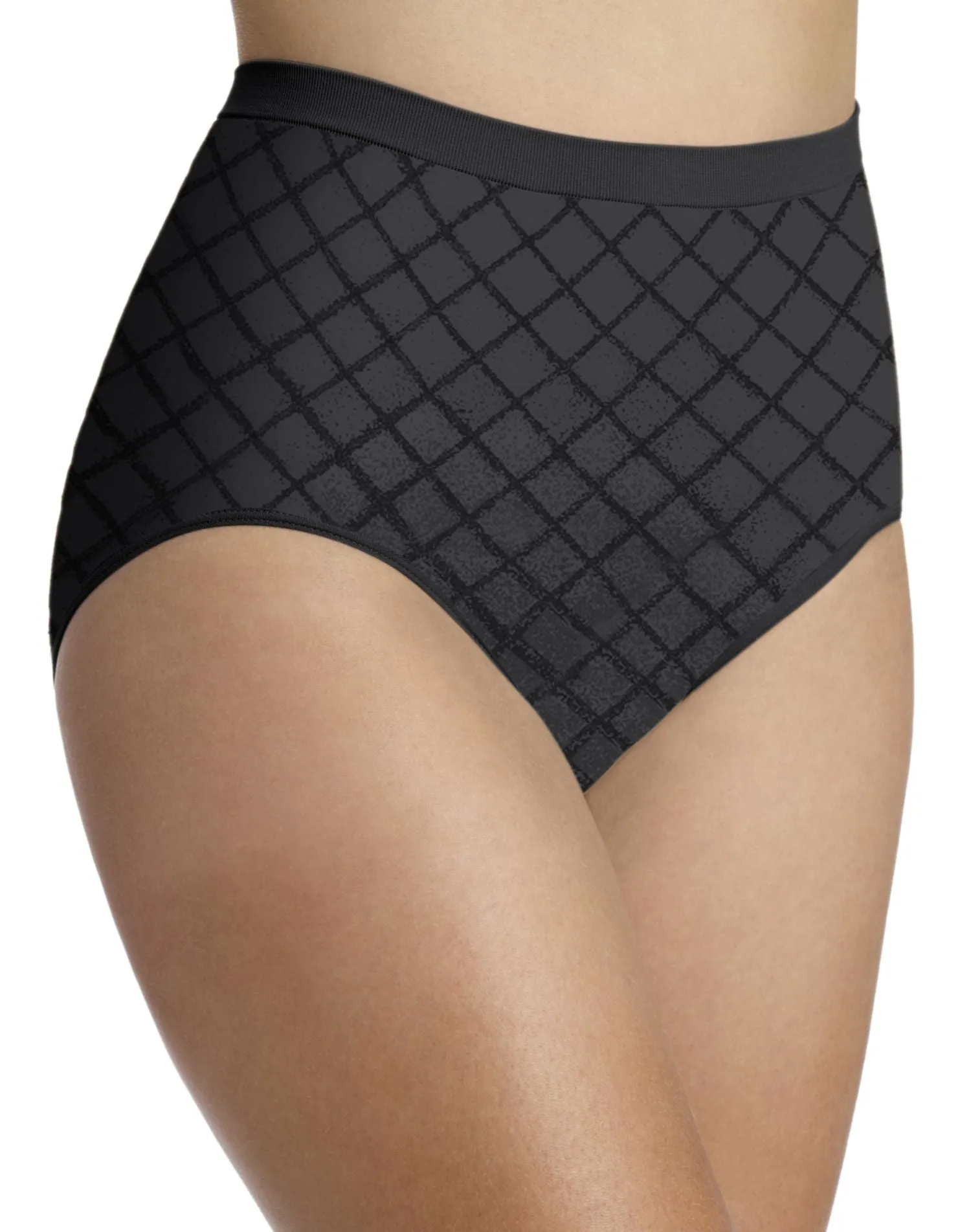 Bali Comfort Revolution Seamless Diamond Microfiber Brief