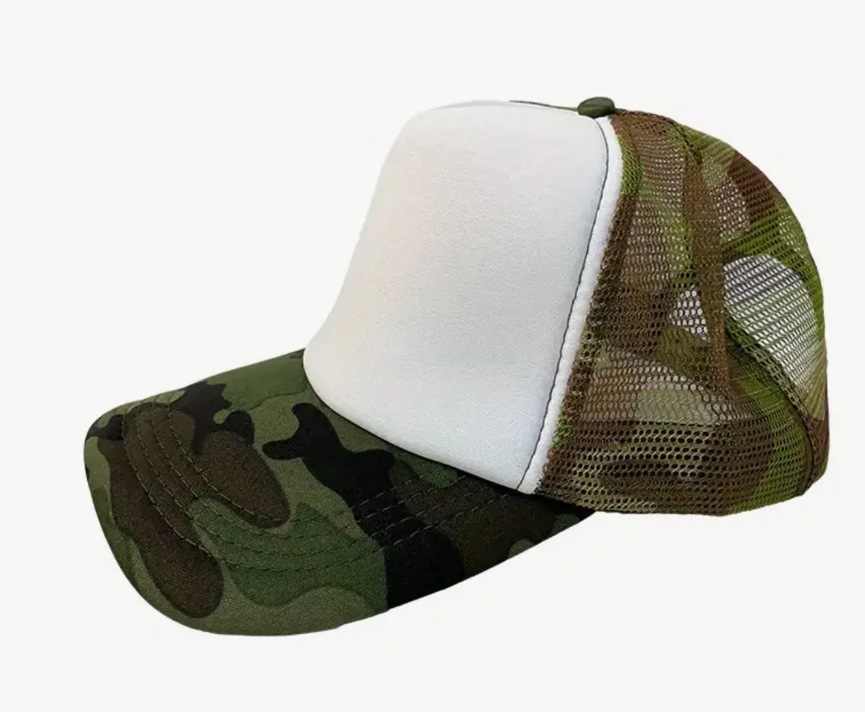 Baseball & Camo Trucker Hat