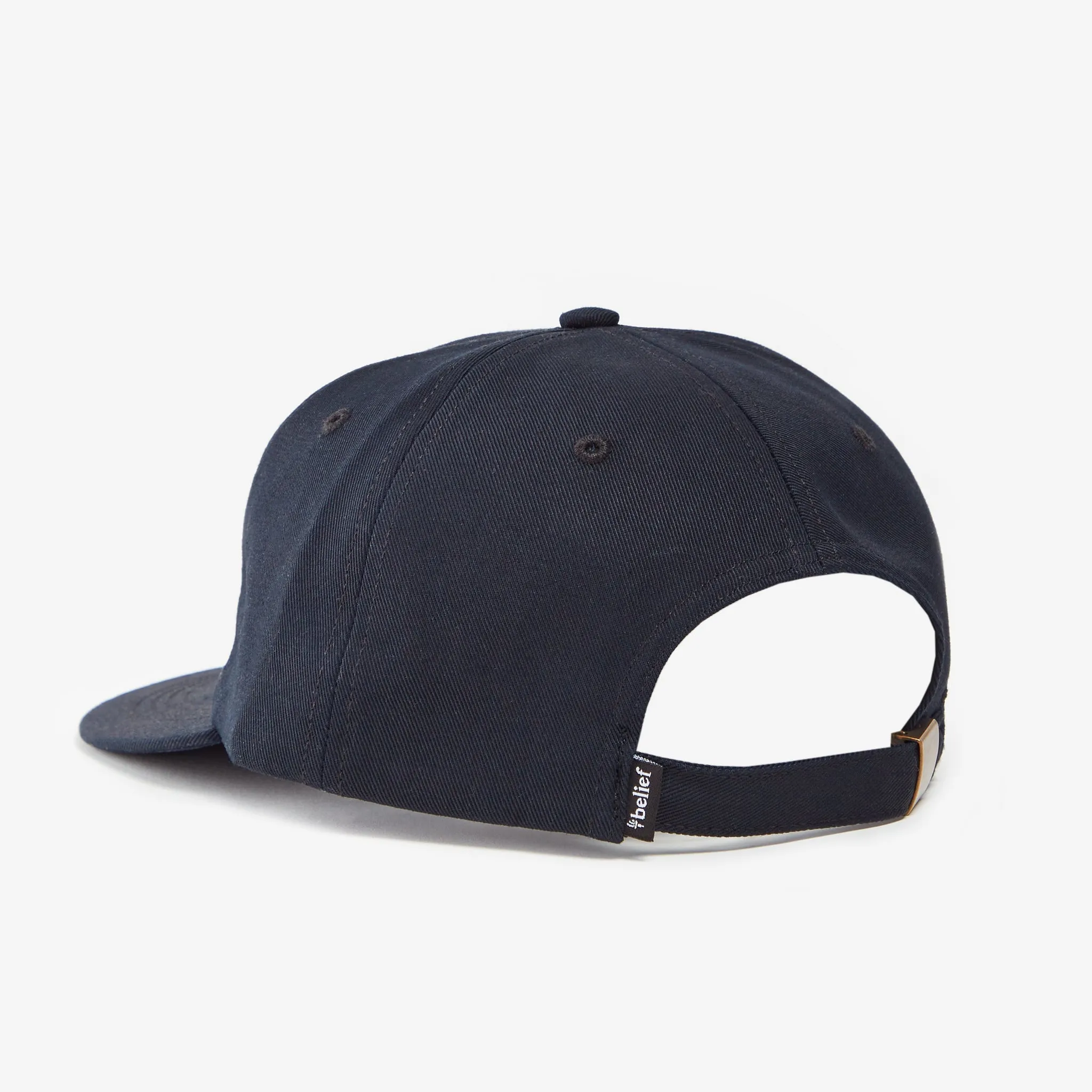 Belief NYC League 6 Panel Hat Black