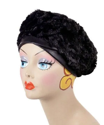 Beret, Reversible -  Velvet in Citrine (SOLD OUT)