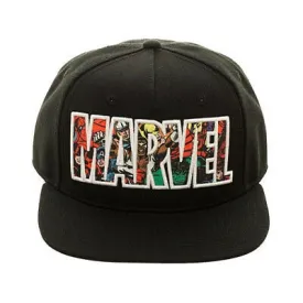 Bioworld Marvel Comic Logo Snapback Cap