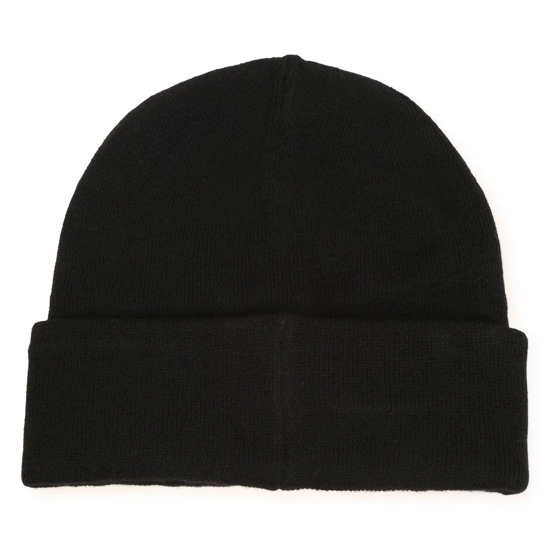 Black Knitted Beanie Hat