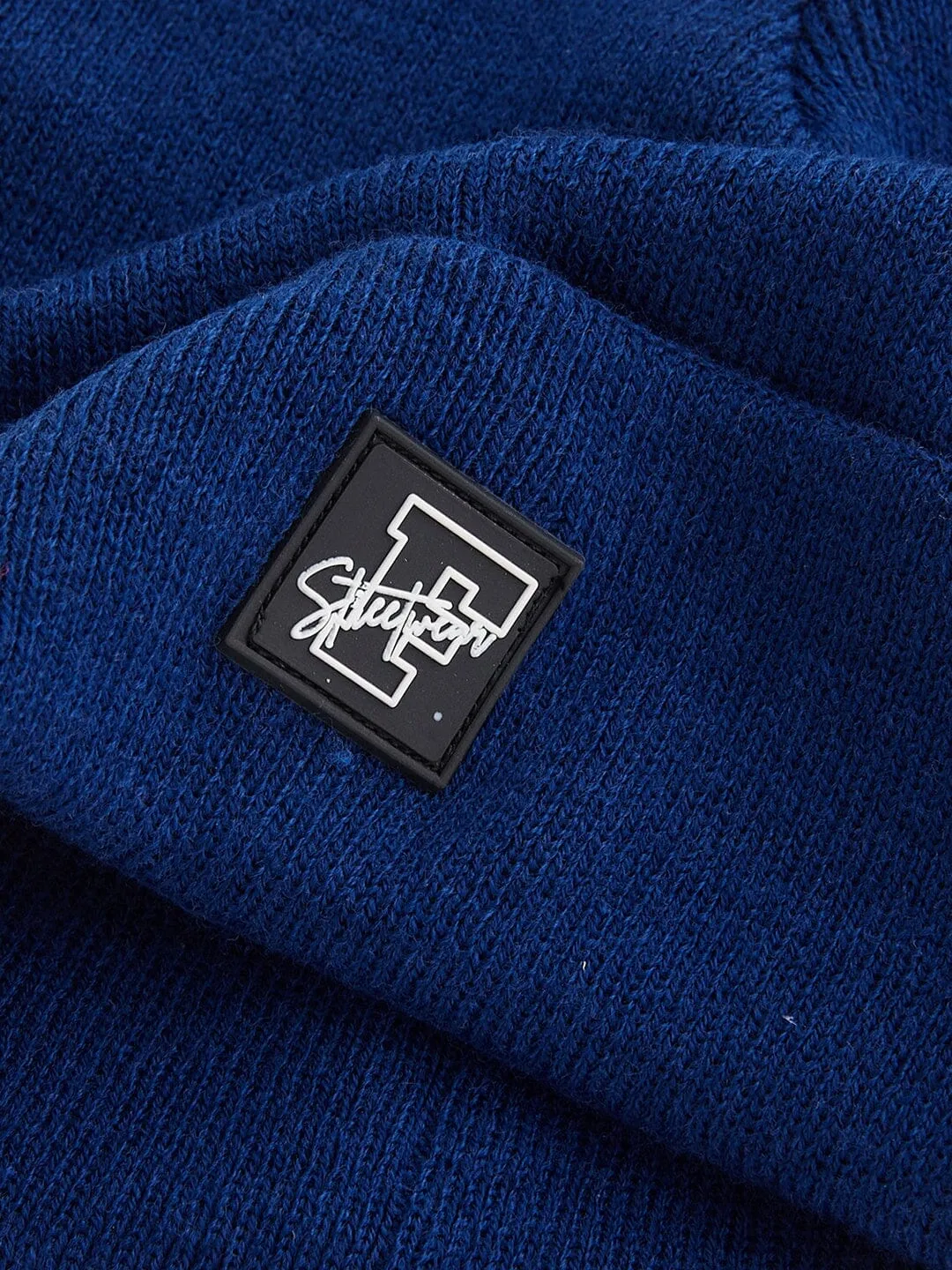 Blue Fisherman Beanie