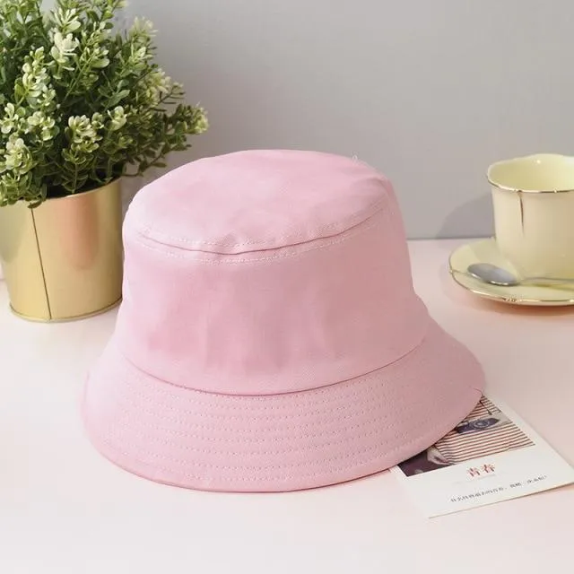 Bucket Hat Fisherman Hat Outdoor Women Cap Lady Beach Sun Caps