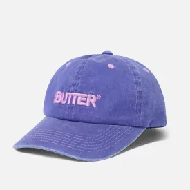 Butter Goods - Rounded Logo 6 Panel Cap - Grape