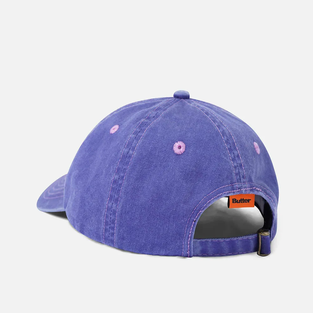 Butter Goods - Rounded Logo 6 Panel Cap - Grape