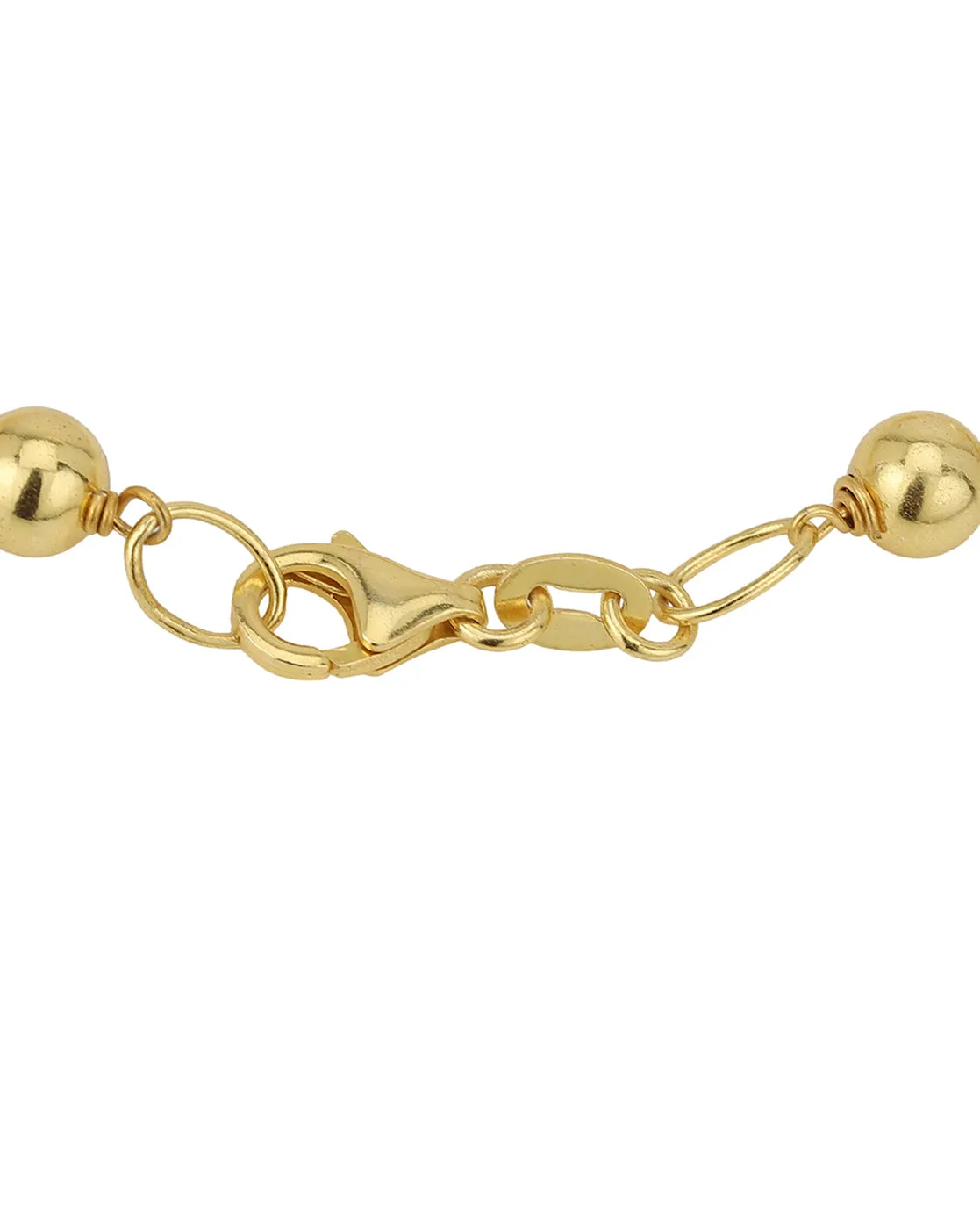 Carlton London Gold Plated With Cz Studded Charm Bracelet For Women