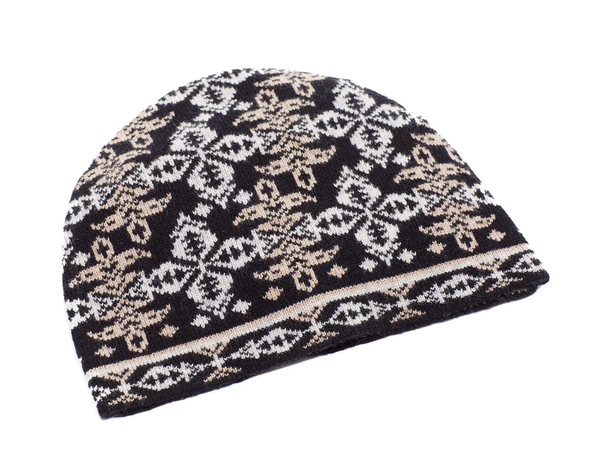 Chandelier Cashmere Jacquard-Knit Cashmere Hat