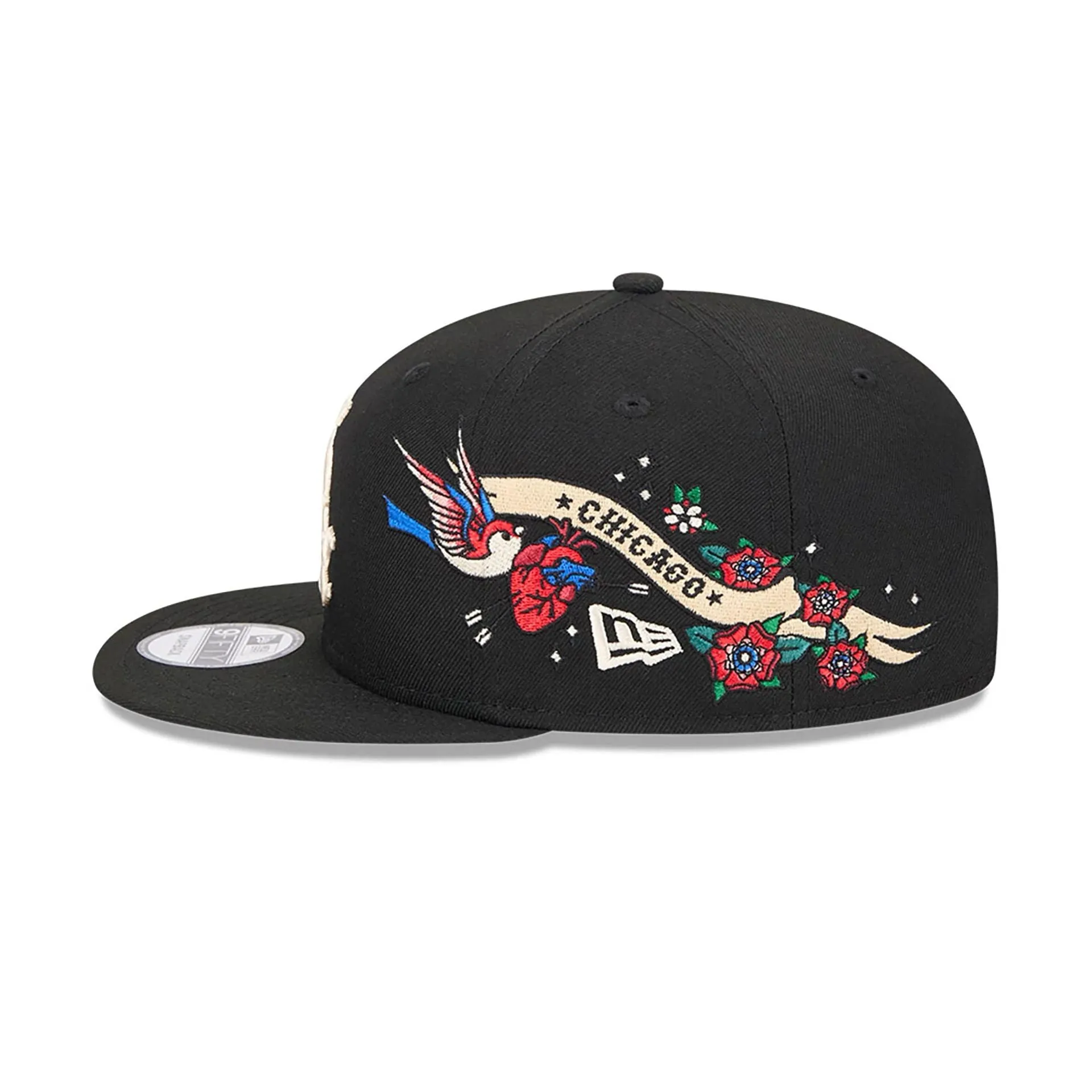 Chicago White Sox City Art Black 9FIFTY Snapback Cap