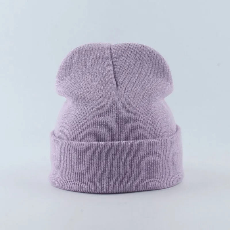 Cool Knitted Plain Hats For Men and Women - SF0400