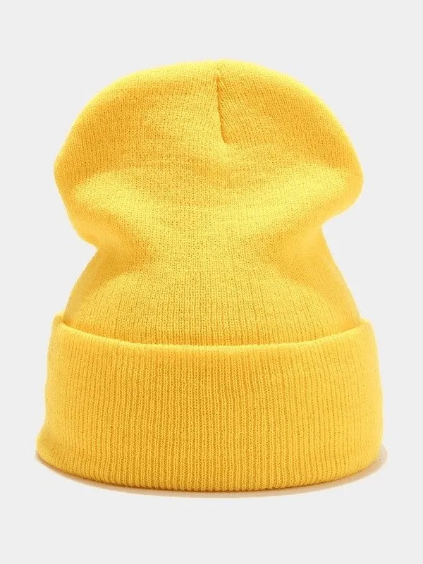 Cool Knitted Plain Hats For Men and Women - SF0400