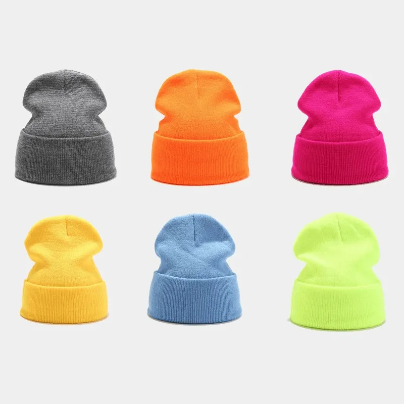 Cool Knitted Plain Hats For Men and Women - SF0400