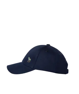 Cotton Zebra Logo Baseball Cap - Navy