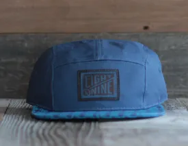 Cracked Slate Blue 5-Panel Strapback