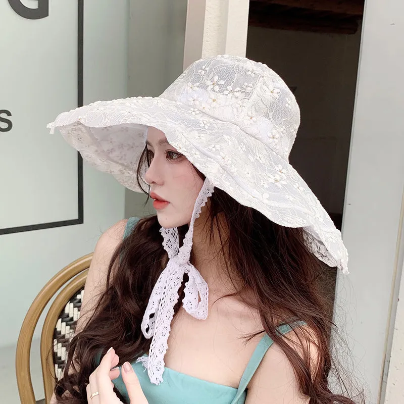 Cute lace fisherman hat PL51737