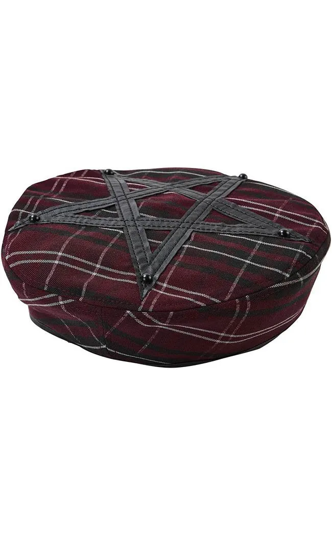 Dark Fate Beret | Blood Tartan