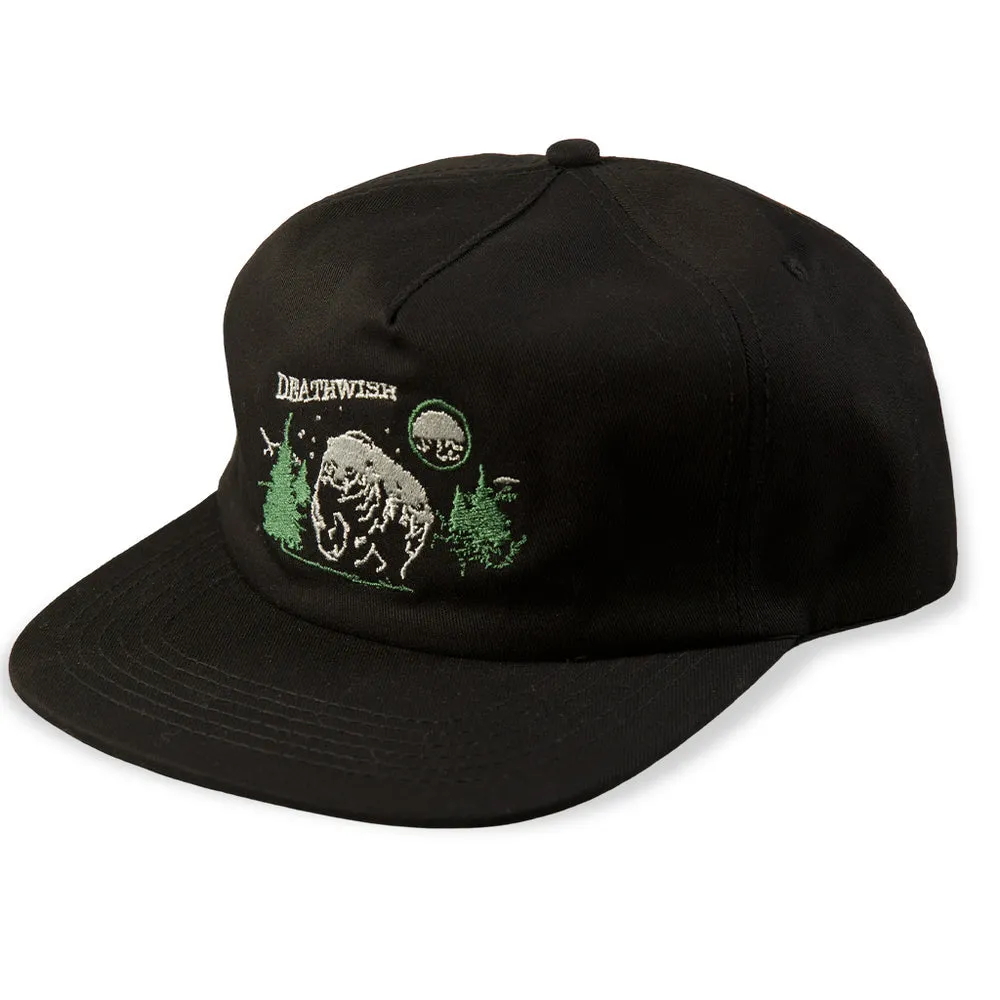 Deathwish Night Hike Snapback Hat Black