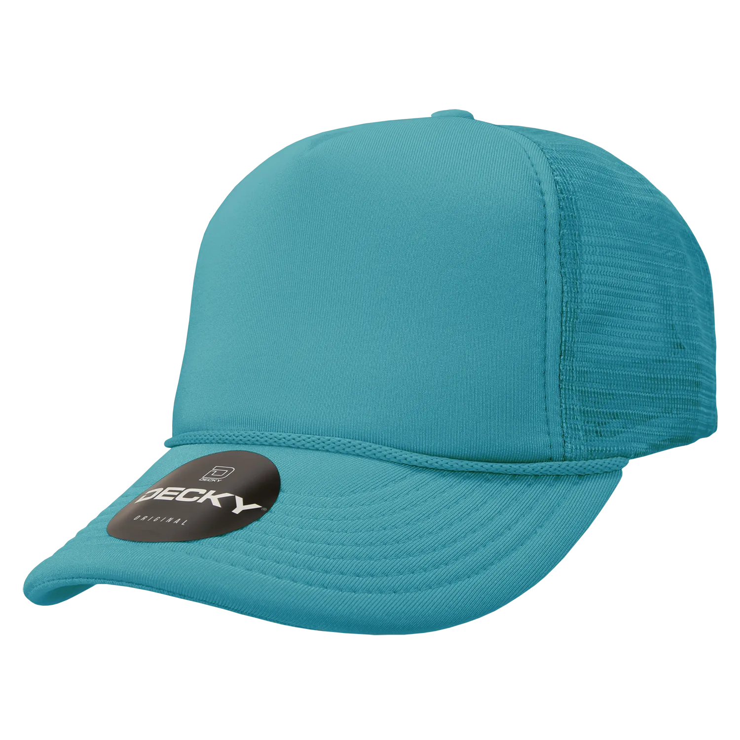 Decky 211 Blank 5 Panel Foam Trucker Cap, Mesh Back Hat