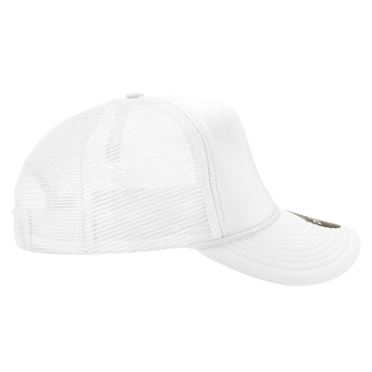 Decky 211 Blank 5 Panel Foam Trucker Cap, Mesh Back Hat