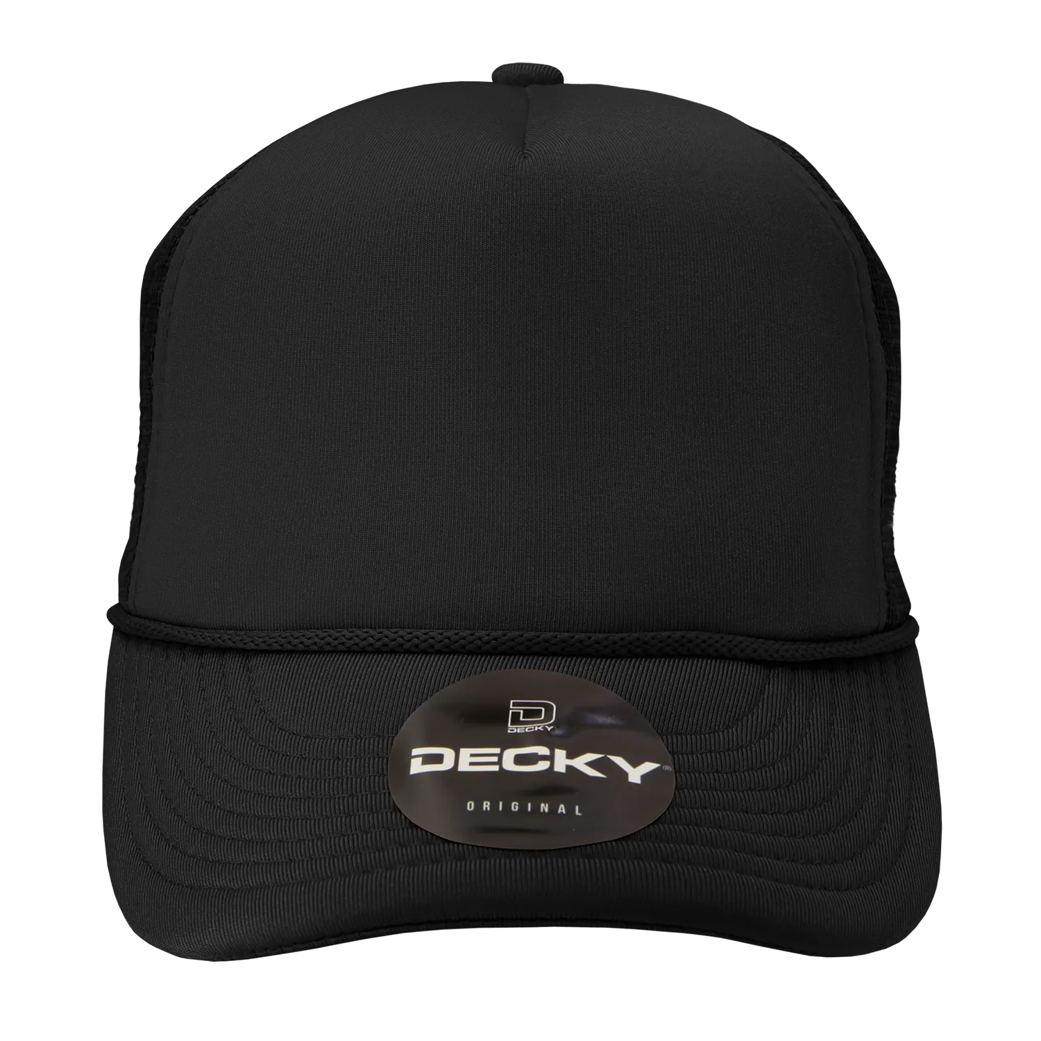 Decky 211 Blank 5 Panel Foam Trucker Cap, Mesh Back Hat