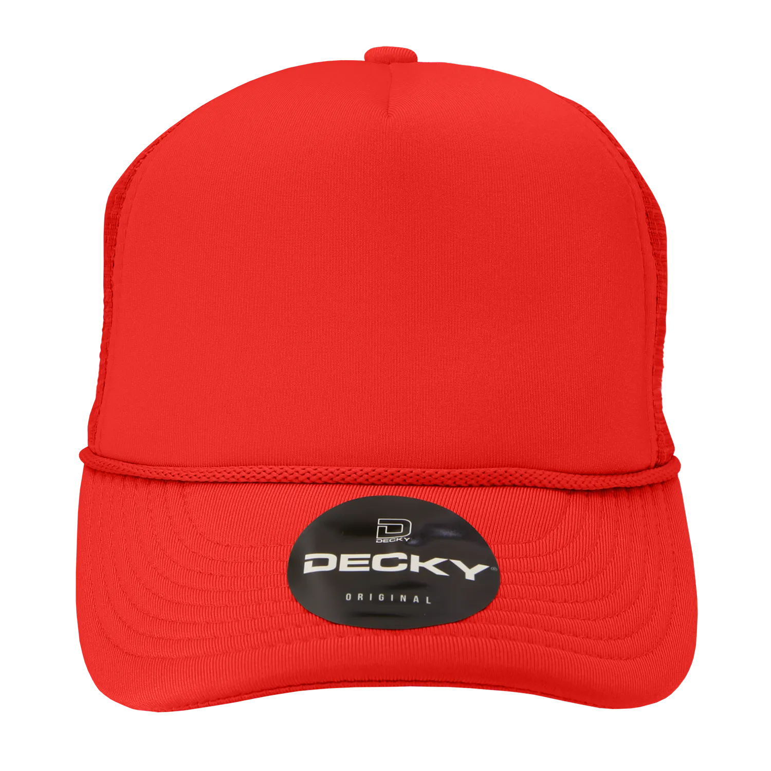 Decky 211 Blank 5 Panel Foam Trucker Cap, Mesh Back Hat