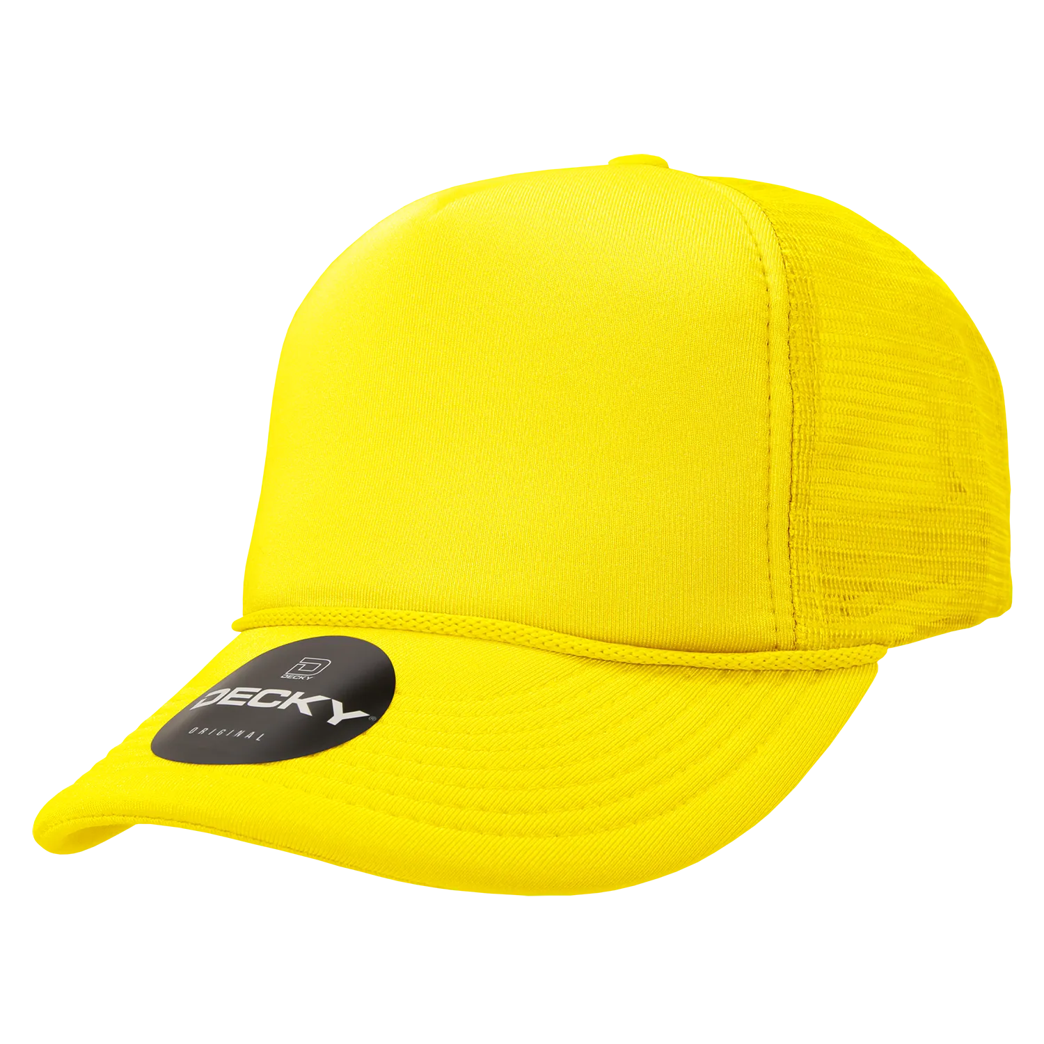 Decky 211 Blank 5 Panel Foam Trucker Cap, Mesh Back Hat