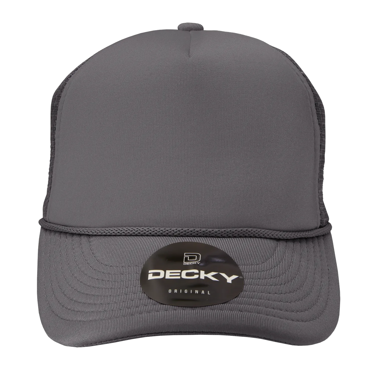 Decky 211 Blank 5 Panel Foam Trucker Cap, Mesh Back Hat