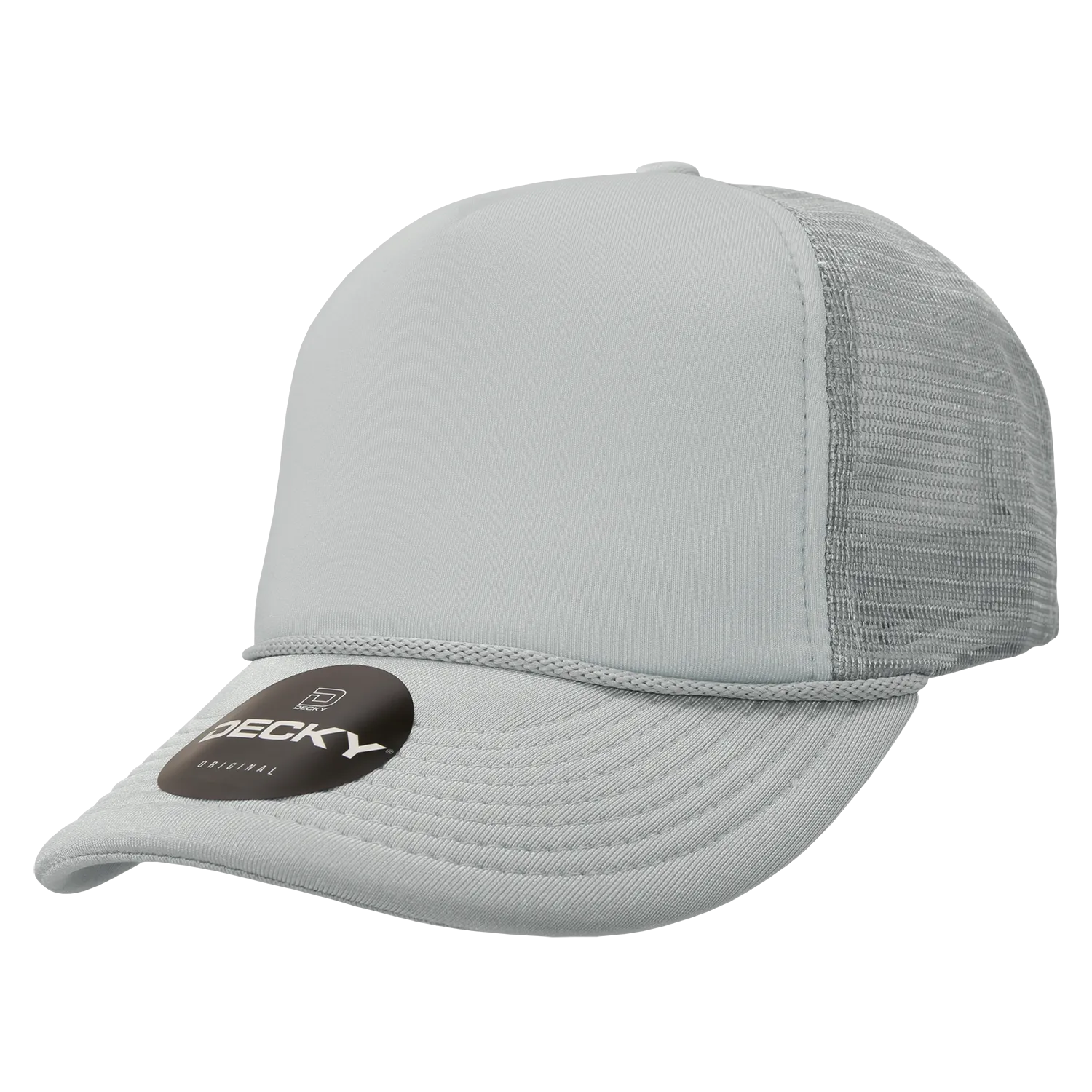 Decky 211 Blank 5 Panel Foam Trucker Cap, Mesh Back Hat