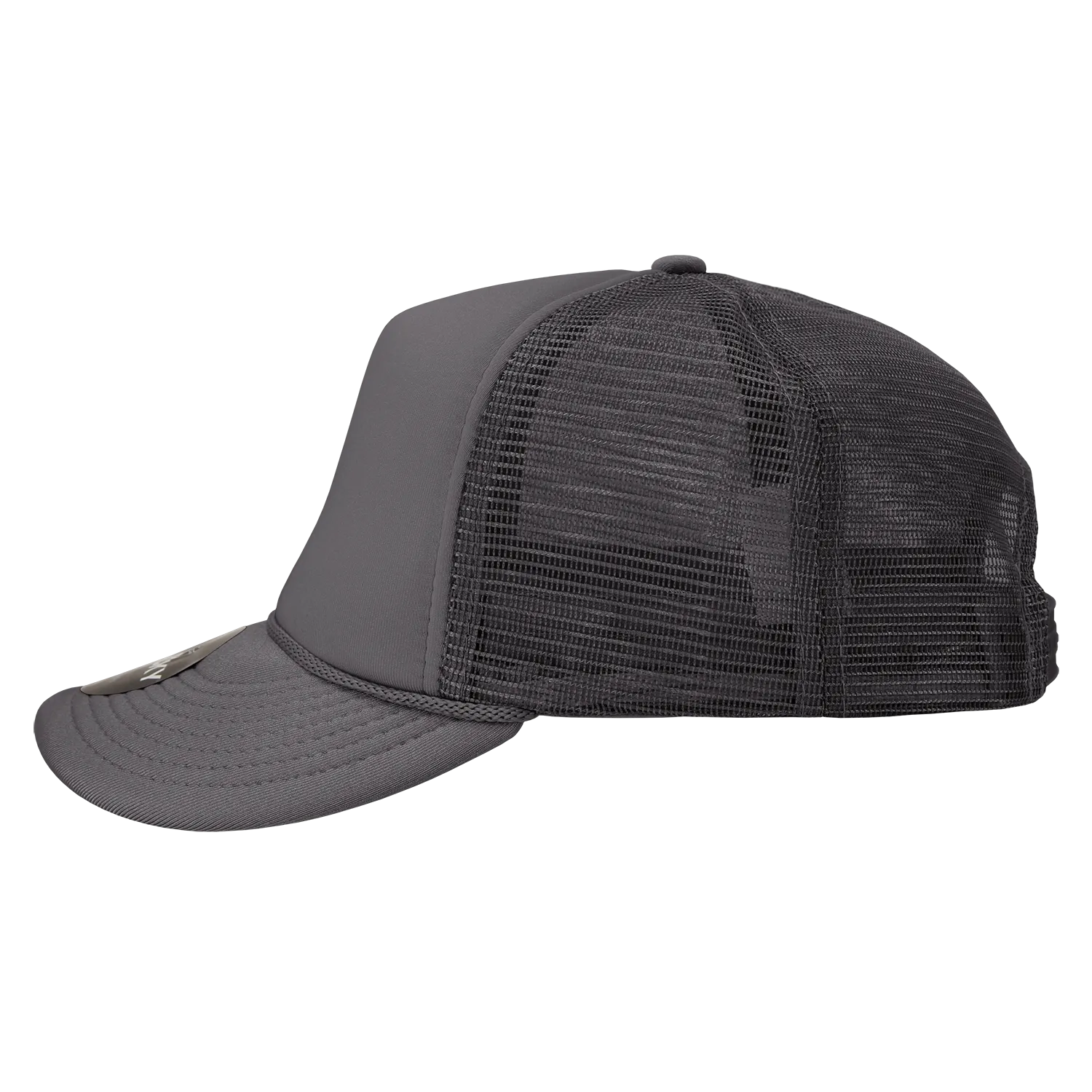 Decky 211 Blank 5 Panel Foam Trucker Cap, Mesh Back Hat