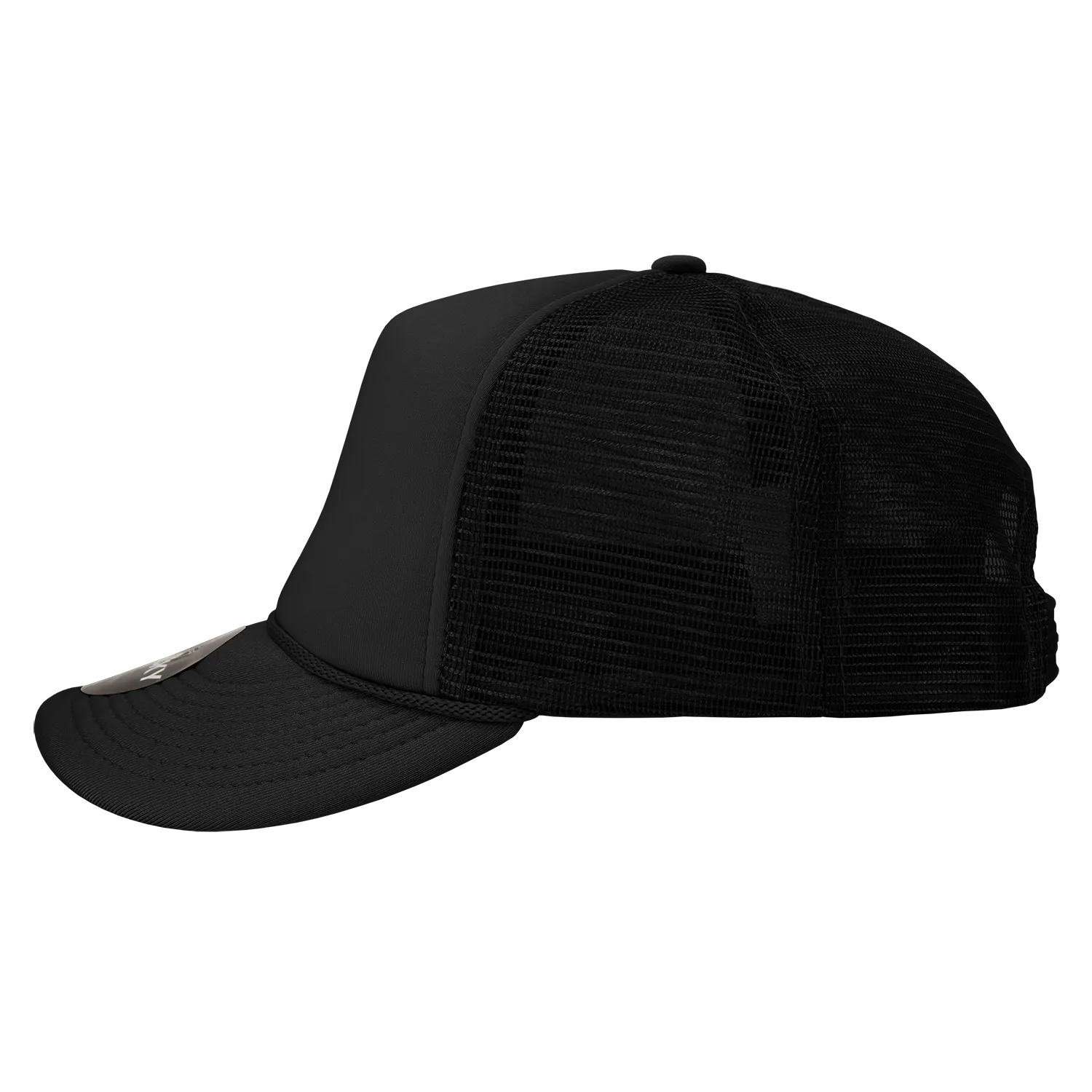 Decky 211 Blank 5 Panel Foam Trucker Cap, Mesh Back Hat