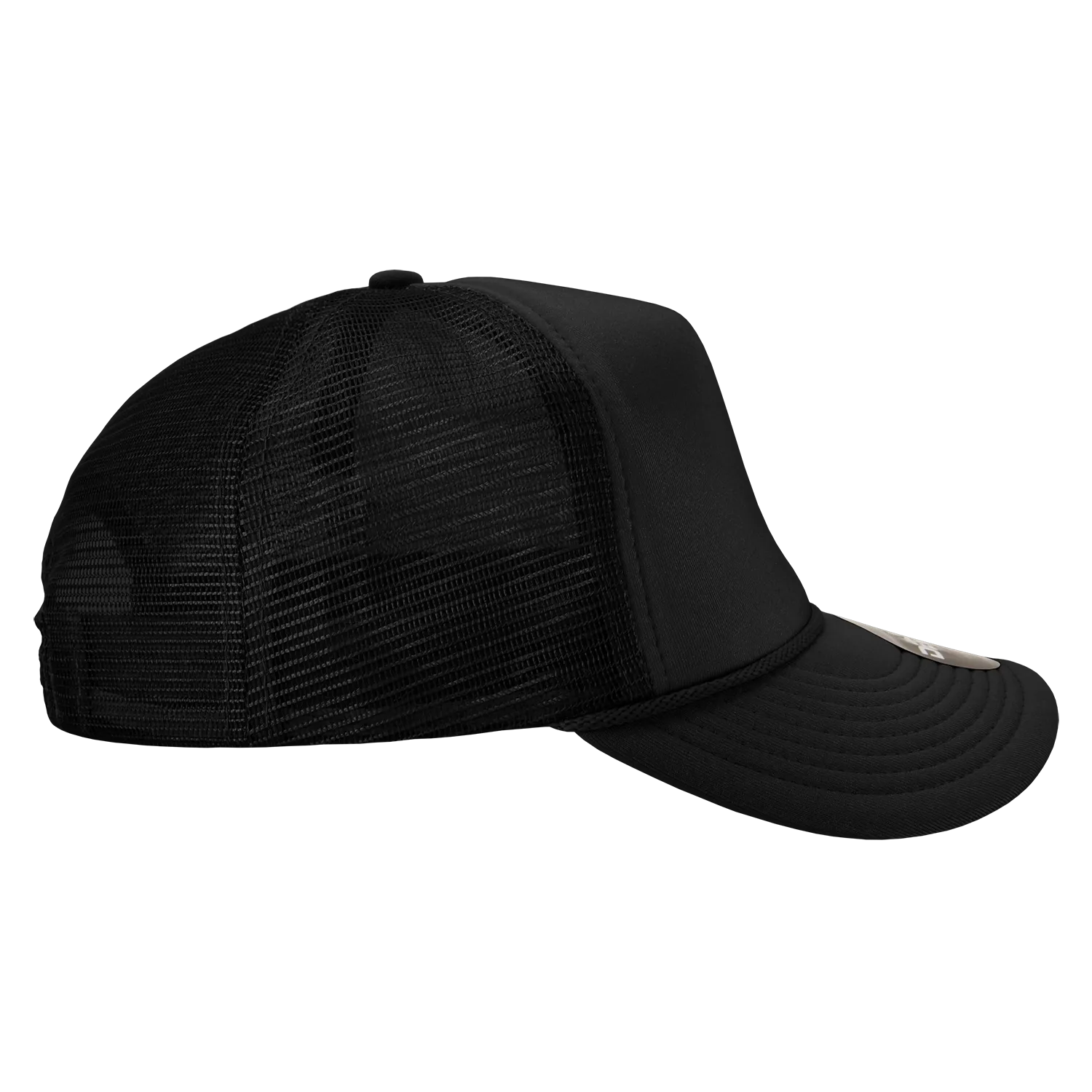 Decky 211 Blank 5 Panel Foam Trucker Cap, Mesh Back Hat