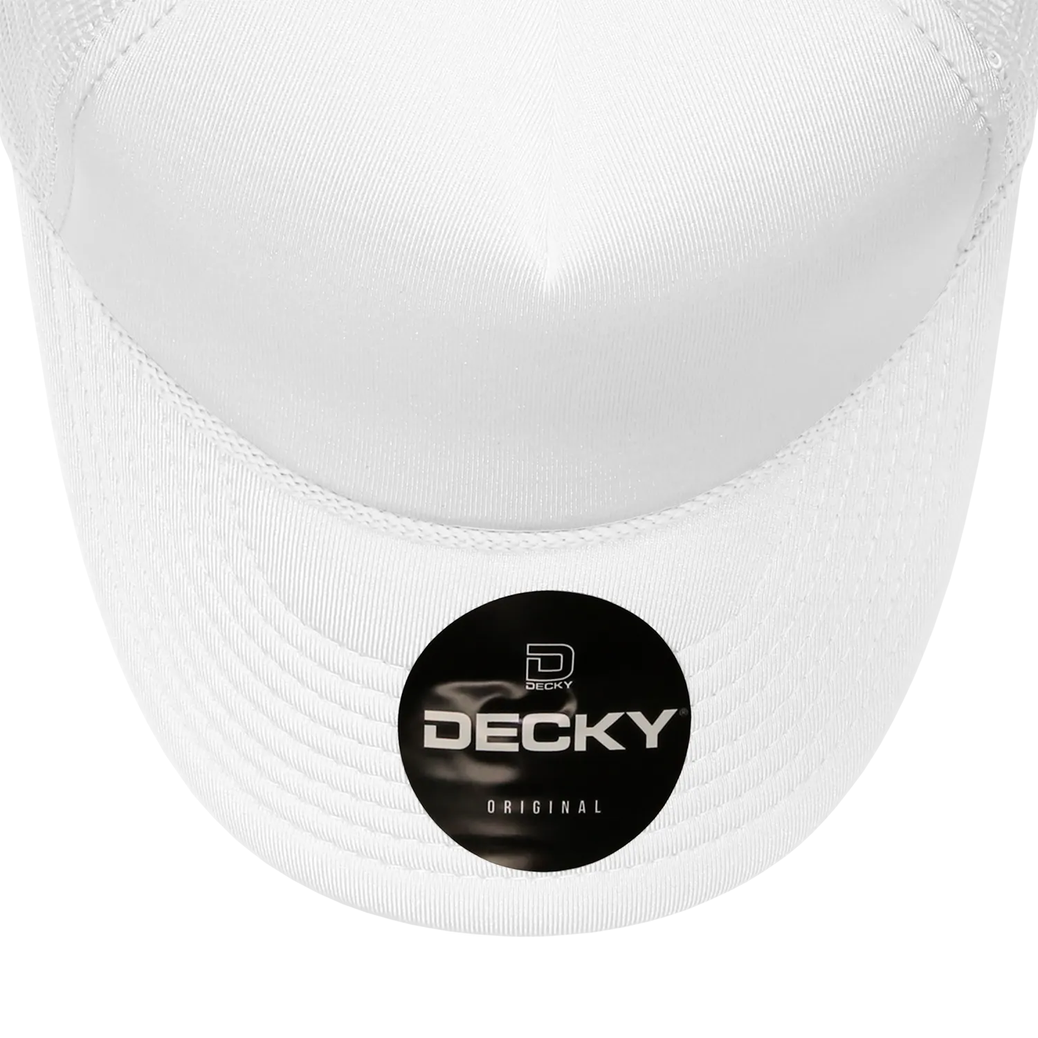 Decky 211 Blank 5 Panel Foam Trucker Cap, Mesh Back Hat