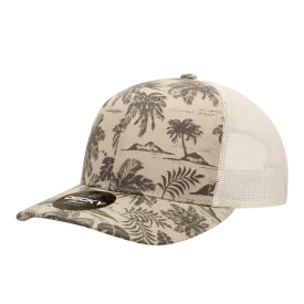 Decky 6037 - 6 Panel Mid Profile Printed Trucker Cap